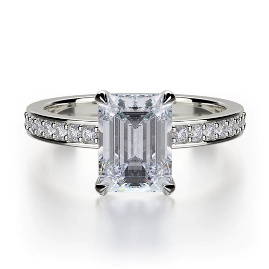 MICHAEL M Engagement Rings 18K White Gold Bold R723-2 R723-2WG
