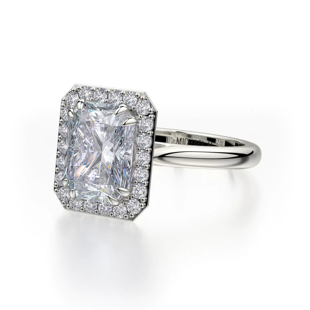 MICHAEL M Engagement Rings 18K White Gold Bold R727-2 R727-2WG