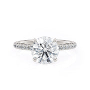 MICHAEL M Engagement Rings 18K White Gold Crown R706-1.5 Round R706-1.5WG