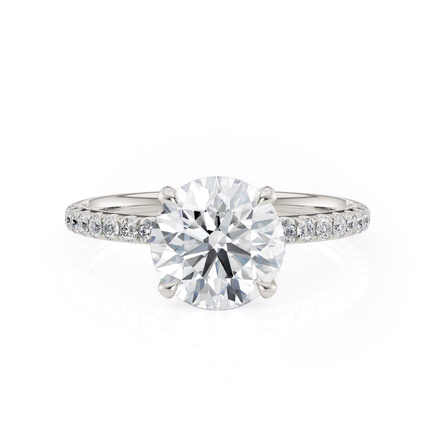 MICHAEL M Engagement Rings 18K White Gold Crown R706-1.5 Round R706-1.5WG