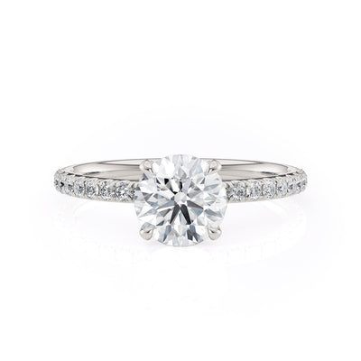 MICHAEL M Engagement Rings 18K White Gold Crown R706-1 Round R706-1WG