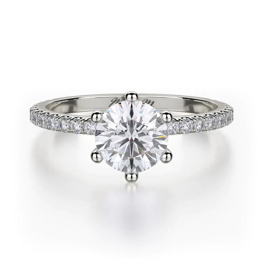 MICHAEL M Engagement Rings 18K White Gold Crown R713-1 R713-1WG