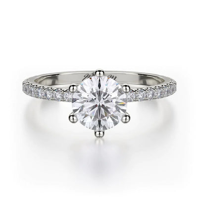 MICHAEL M Engagement Rings 18K White Gold Crown R713-1 R713-1WG