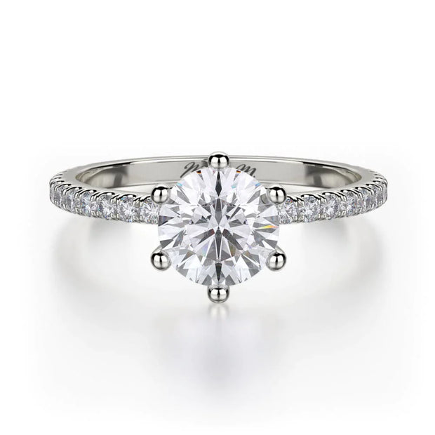 MICHAEL M Engagement Rings 18K White Gold Crown R713-1 R713-1WG