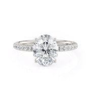 MICHAEL M Engagement Rings 18K White Gold Crown R715-2 Oval R715-2WG