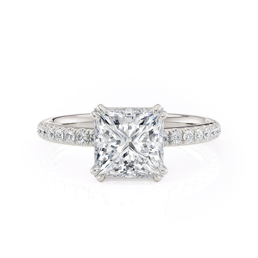 MICHAEL M Engagement Rings 18K White Gold Crown R715-2P R715-2PWG