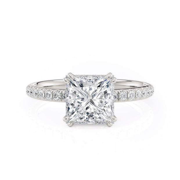 MICHAEL M Engagement Rings 18K White Gold Crown R715-2P R715-2PWG