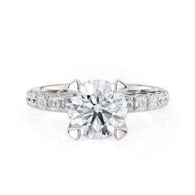 MICHAEL M Engagement Rings 18K White Gold Crown R716-2 R716-2WG