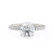 MICHAEL M Engagement Rings 18K White Gold Crown R742-1.5