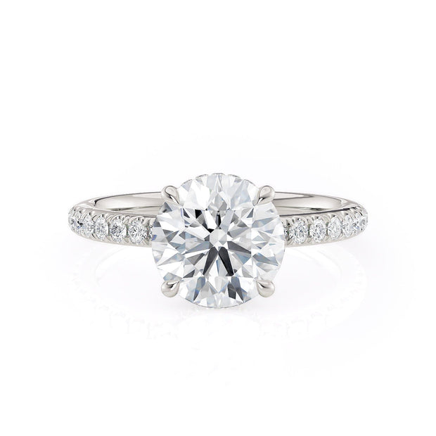 MICHAEL M Engagement Rings 18K White Gold Crown R742-2 R742-2WG