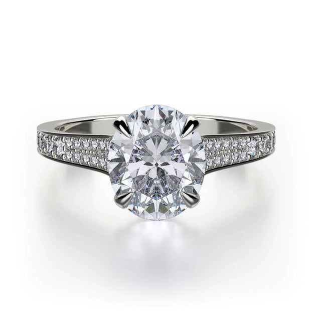 MICHAEL M Engagement Rings 18K White Gold Crown R743-3 R743-3WG