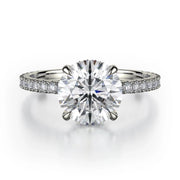 MICHAEL M Engagement Rings 18K White Gold Crown R745-2 R745-2WG