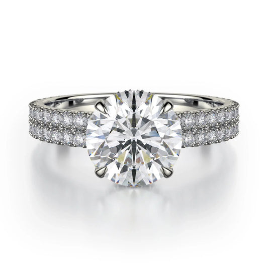 MICHAEL M Engagement Rings 18K White Gold Crown R747-2 R747-2WG