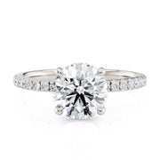 MICHAEL M Engagement Rings 18K White Gold Crown R788-1.5