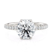 MICHAEL M Engagement Rings 18K White Gold Crown R789-2