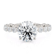 MICHAEL M Engagement Rings 18K White Gold Crown R790-2