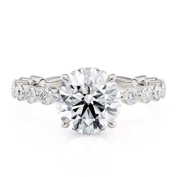 MICHAEL M Engagement Rings 18K White Gold Crown R790-2