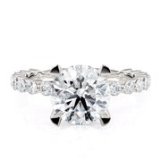 MICHAEL M Engagement Rings 18K White Gold Crown R791-2
