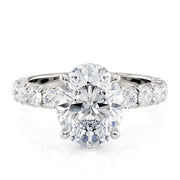 MICHAEL M Engagement Rings 18K White Gold Crown R793-3-OV
