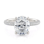 MICHAEL M Engagement Rings 18K White Gold Crown R796-3 R796-3