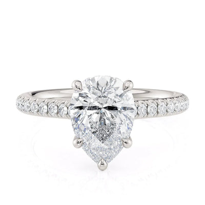 MICHAEL M Engagement Rings 18K White Gold Crown R798-2 R798-2