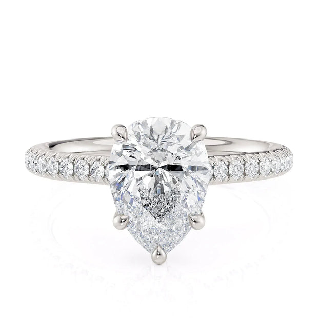 MICHAEL M Engagement Rings 18K White Gold Crown R798-2 R798-2