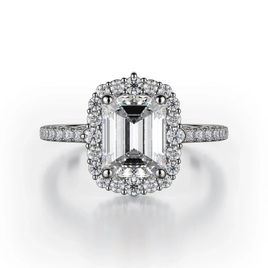 MICHAEL M Engagement Rings 18K White Gold Defined R739-2EM R739-2EM-WG