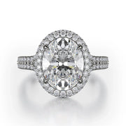 MICHAEL M Engagement Rings 18K White Gold Defined R778-3 R778-3WG