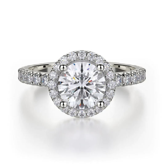 MICHAEL M Engagement Rings 18K White Gold Europa R320S-1 R320S-1WG