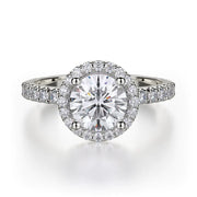 MICHAEL M Engagement Rings 18K White Gold Europa R320S-1 R320S-1WG