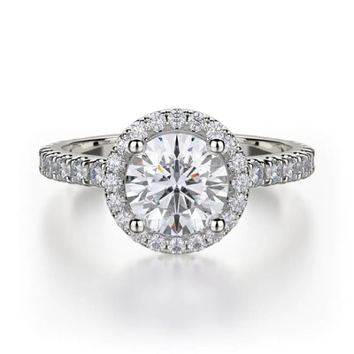 MICHAEL M Engagement Rings 18K White Gold Europa R320S-1 R320S-1WG