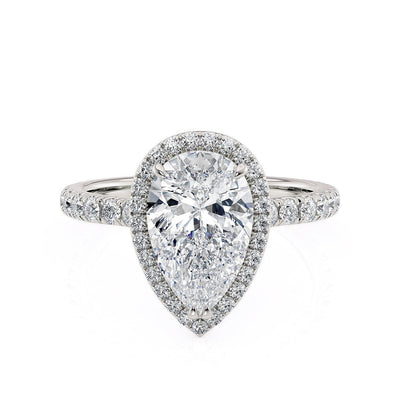 MICHAEL M Engagement Rings 18K White Gold Europa R320S-2PR R320S-2PR-WG