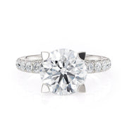 MICHAEL M Engagement Rings 18K White Gold Europa R371L-3 R371L-3WG