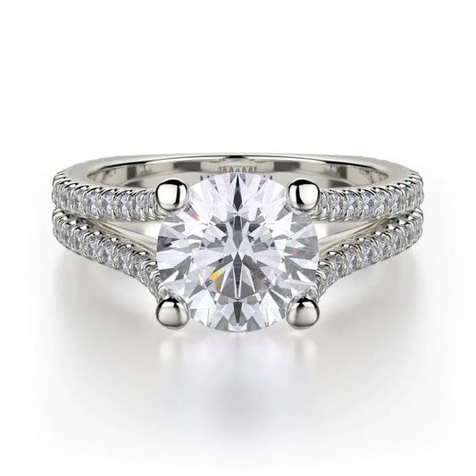 MICHAEL M Engagement Rings 18K White Gold Europa R437-1.5 R437-1.5WG