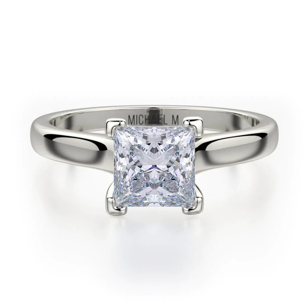 MICHAEL M Engagement Rings 18K White Gold Europa R524-1 R524-1WG