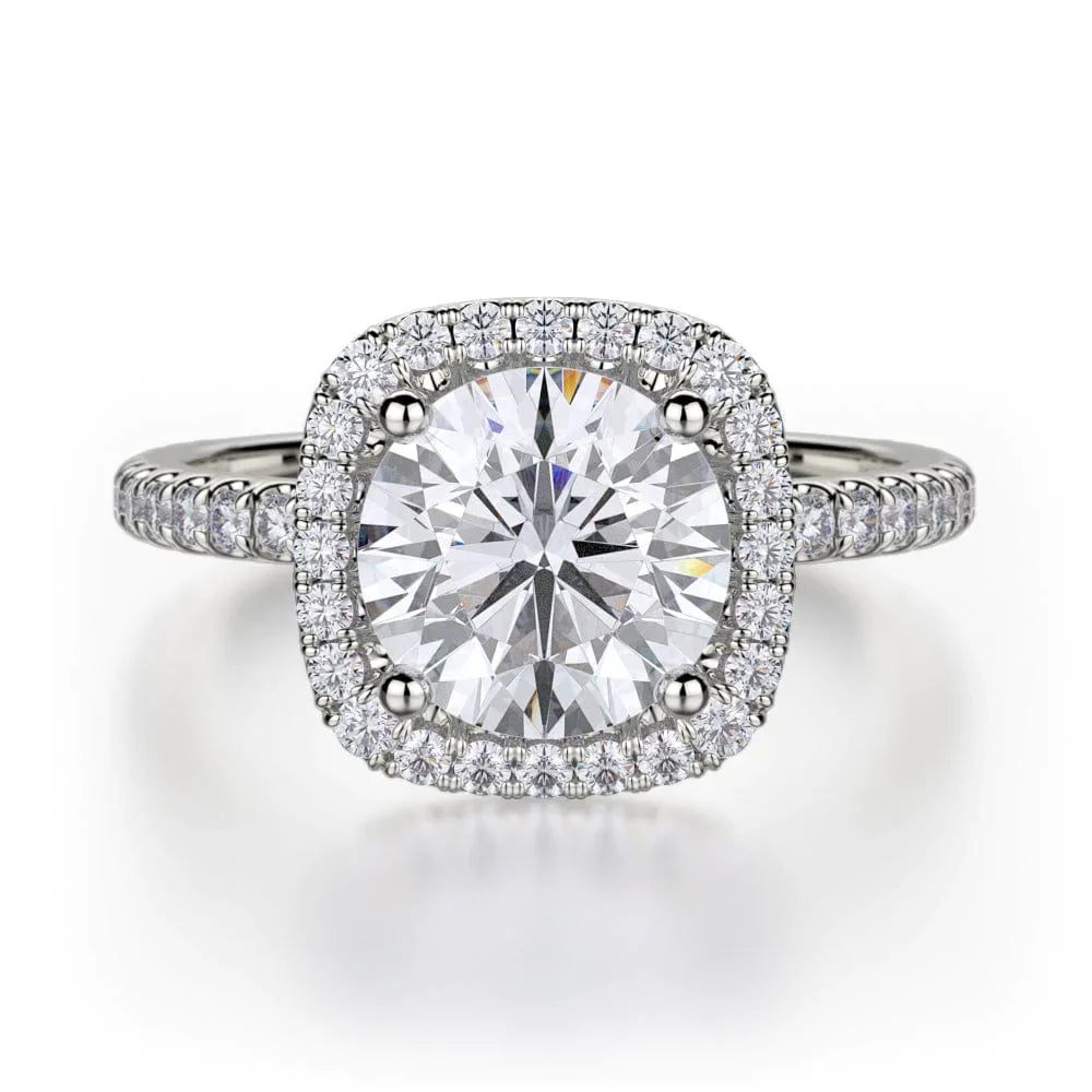 MICHAEL M Engagement Rings 18K White Gold Europa R536S-1.5 R536S-1.5WG