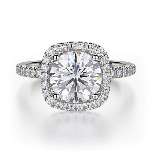 MICHAEL M Engagement Rings 18K White Gold Europa R536S-1.5 R536S-1.5WG