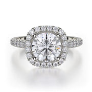 MICHAEL M Engagement Rings 18K White Gold Europa R539-1.5 R539-1.5WG