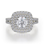 MICHAEL M Engagement Rings 18K White Gold Europa R661-1 R661-1WG