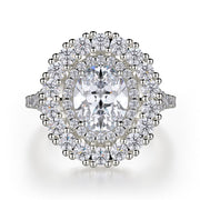 MICHAEL M Engagement Rings 18K White Gold Europa R718-2 R718-2WG