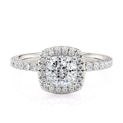 MICHAEL M Engagement Rings 18K White Gold Europa R777-1