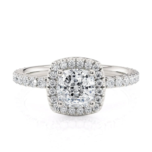 MICHAEL M Engagement Rings 18K White Gold Europa R777-1