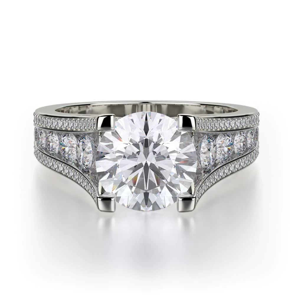 MICHAEL M Engagement Rings 18K White Gold Loud R735-2 R735-2WG