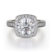 MICHAEL M Engagement Rings 18K White Gold Love R378-2 R378-2WG