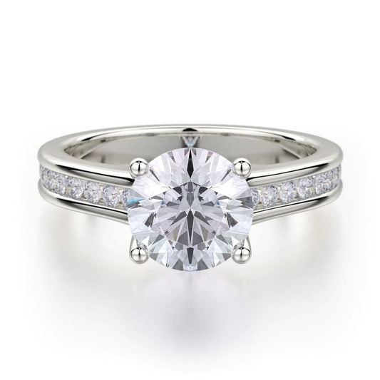MICHAEL M Engagement Rings 18K White Gold Love R461-2 R461-2WG