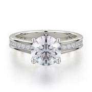 MICHAEL M Engagement Rings 18K White Gold Love R461-2 R461-2WG