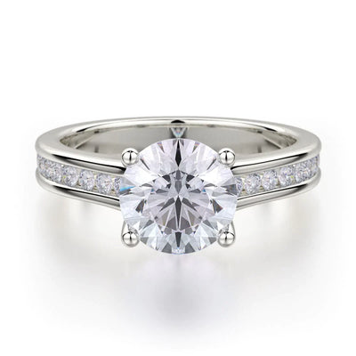 MICHAEL M Engagement Rings 18K White Gold Love R461-2 R461-2WG