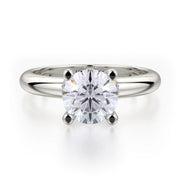 MICHAEL M Engagement Rings 18K White Gold Love R517-1 R517-1WG