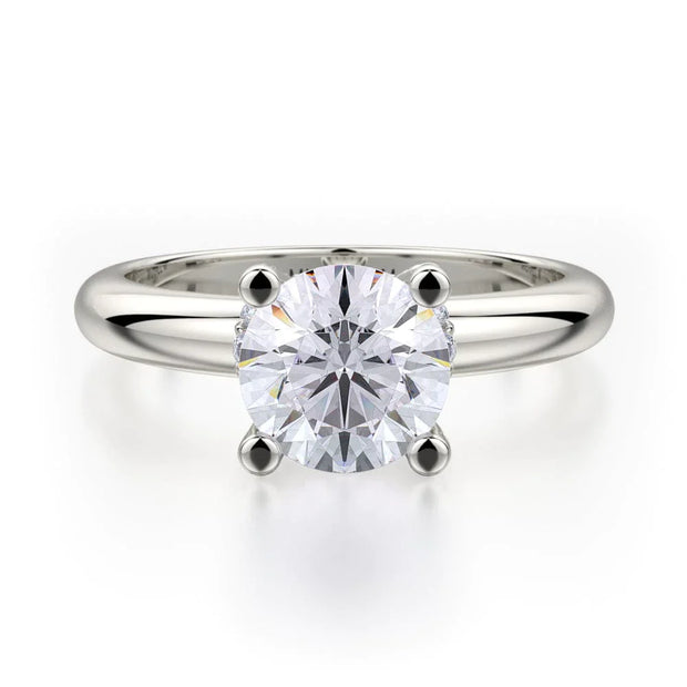 MICHAEL M Engagement Rings 18K White Gold Love R517-1 R517-1WG