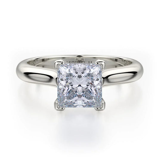 MICHAEL M Engagement Rings 18K White Gold Love R523-1 R523-1WG